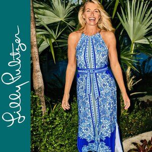 Lilly Pulitzer Bingham Midi Dress • Turquoise Oasis Shell Me You Love Me